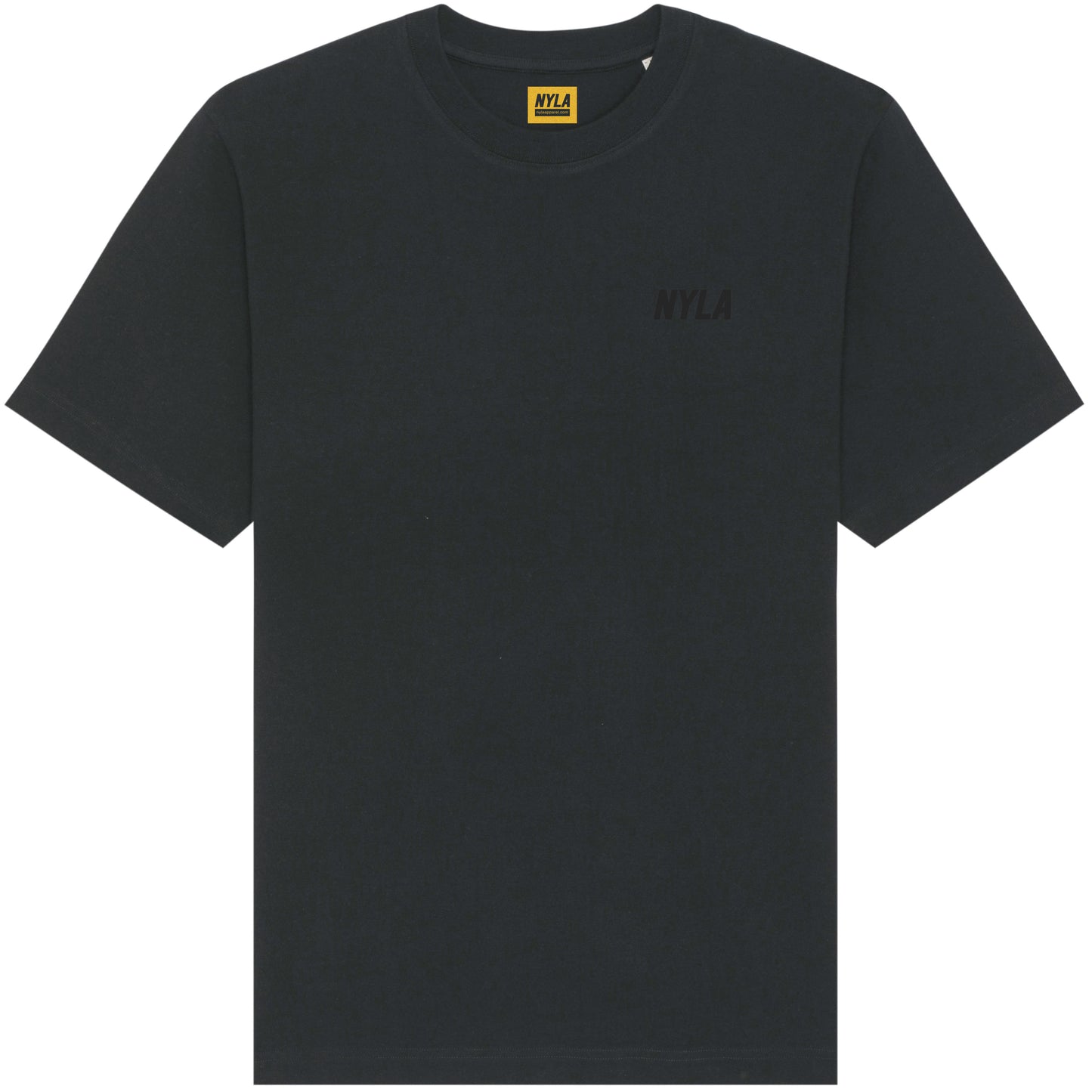 Nyla Logo Black T-Shirt
