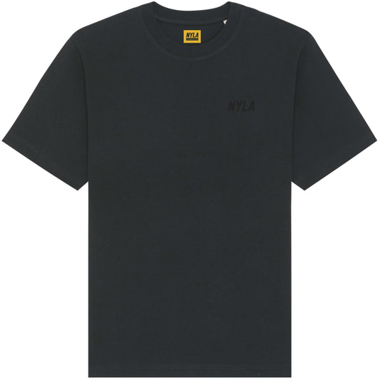 Nyla Logo Black T-Shirt