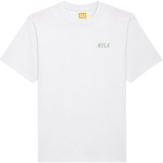 Nyla Logo White T-Shirt